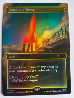 MTG Command Tower (7097), Foil, NM/Unplayed, Secret Lair x Fallout, Dog - Image 1