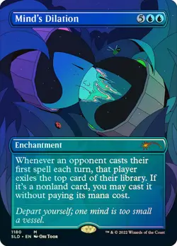 Magic The Gathering MTG MIND'S DILATION FOIL Secret Lair NM - Image 1