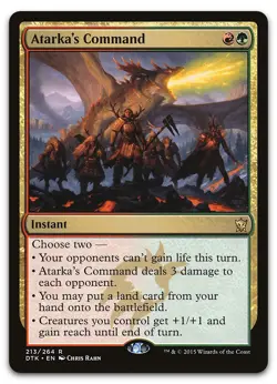 Atarka's Command #213 (NM) Dragons of Tarkir DTK Magic MTG - Image 1
