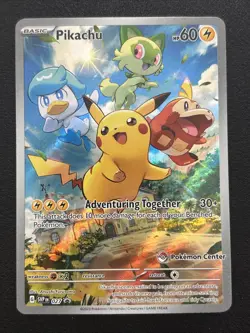 Pikachu - 027 (Pokemon Center Exclusive) 027 Sv: Scarlet & Violet Promo Cards... - Image 1