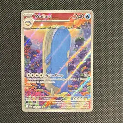 Pokemon TCG Wailord 162/159 Sv09 Illustration Rare Holo Hydro Pump - Image 1