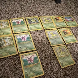 Pokemon TCG Jungle Wizards Venomoth Victreebel Pinsir Lot 15 Cards - Image 5