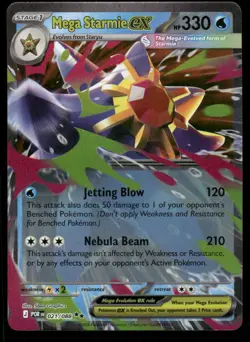 Pokemon Cards Mega Starmie ex 021/088 Perfect Order Double Rare NM *4 - Image 1