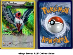 2015 Pokemon, XY Roaring Skies, #72/108 Swellow Delta, Holo Rare - Image 1