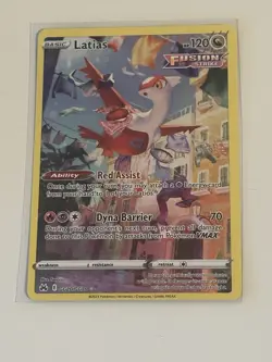 Pokemon Latias GG20/GG70 Full Art Ultra Rare Holo Crown Zenith Galarian Gallery - Image 1