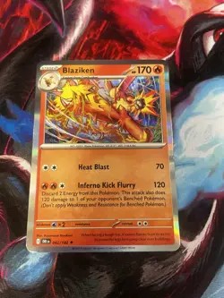 Pokemon TCG SV10: Destined Rivals Blaziken 042/182 - Image 1
