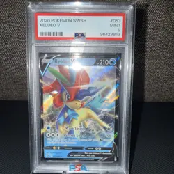 2020 POKEMON SWORD & SHIELD #053 KELDEO V PSA 9 - Image 2