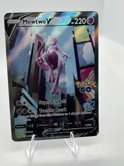 Mewtwo V (Alternate Full Art) 072/078 Pokemon GO Holo 👍 - Image 1