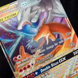 Pokemon Reshiram & Charizard GX 20/214 Unbroken Bonds TCG English Tag Team - Image 3