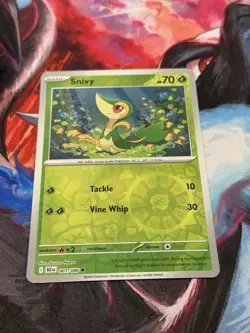 Snivy 001/086 Reverse Holo SV: Black Bolt Pokemon TCG - Image 1