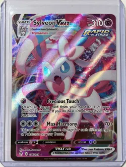 Sylveon VMAX (075/203) & Umbreon VMAX (095/203) Pokemon Evolving Skies [UR] Lot - Image 2