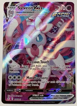 Sylveon VMAX (075/203) & Umbreon VMAX (095/203) Pokemon Evolving Skies [UR] Lot - Image 4