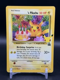 Birthday Pikachu 24/53 Pokemon TCG Celebrations Classic Collection NM - Image 1