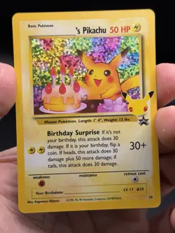 Birthday Pikachu 24/53 Pokemon TCG Celebrations Classic Collection NM - Image 3
