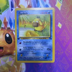 Psyduck NM 53/62 1st Edition Fossil Pokemon TCG Regular - Image 1
