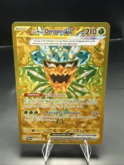 Pokemon TCG Teal Mask Ogerpon ex 221/167 Sv06 Hyper Rare Full Art Holo NM - Image 1
