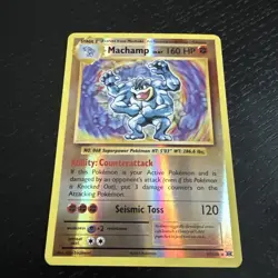 MACHAMP 59/108 HOLO RARE EVOLUTIONS POKEMON REVERSE HOLO LP - Image 1