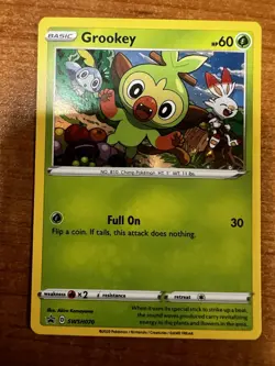 Grookey SWSH070 Holo Rare | 2020 Sword & Shield Black Star Promo | Pokemon TCG - Image 1