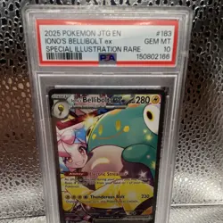 Pokemon Iono's Bellibolt ex 183/159 Sv09 Special Illustration Rare PSA 10 - Image 1