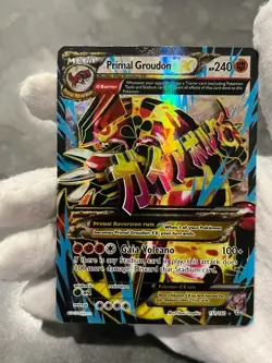 Pokemon TCG Primal Groudon EX 151/160 Primal Clash Full Art Holo Ultra Rare HP - Image 3