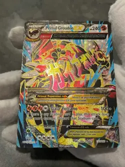 Pokemon TCG Primal Groudon EX 151/160 Primal Clash Full Art Holo Ultra Rare HP - Image 4