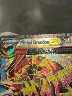 Pokemon TCG Primal Groudon EX 151/160 Primal Clash Full Art Holo Ultra Rare HP - Image 5