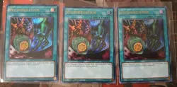 3x Polymerization Alt Art RA03-EN051 ULTRA Rare Playset Yu-Gi-Oh! NM TCG - Image 1