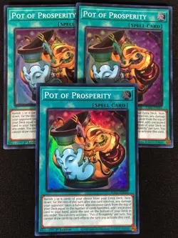 Yugioh Pot of Prosperity RA01-EN066 1st Super x3 (NM) - Image 1