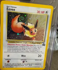 SEQUENTIAL SWIRL CGC 7.5 EEVEE 11 MEW 9 HOLO BLACK STAR PROMO POKEMON NEAR MINT - Image 3