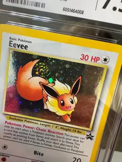 SEQUENTIAL SWIRL CGC 7.5 EEVEE 11 MEW 9 HOLO BLACK STAR PROMO POKEMON NEAR MINT - Image 4