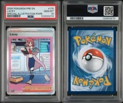 2025 POKEMON PRE EN-PRISMATIC EVOLUTIONS SPECIAL ILLUSTRATION RARE LACEY PSA 10 - Image 3