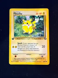 1999 Pokemon Pikachu 60/64 1st Edition Red Cheeks - Image 1