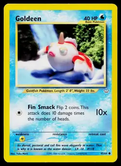 Goldeen 45/64 Common Neo Revelation Pokemon Lightly Played - Image 1