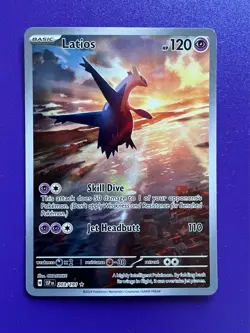 Latios - 203/191 - Illustration Rare Surging Sparks Pokemon TCG - Mint Condition - Image 1