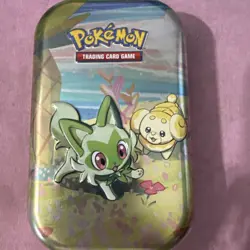 Pokemon TCG Paldea Friends Sprigatito #0906 Mini Tin EMPTY - Image 1