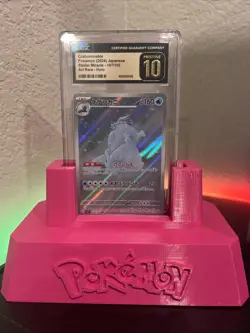 RARE! CGC PRISTINE 10 CRABOMINABLE 107/102 STELLAR MIRACLE HOLO JPN POKEMON 2024 - Image 2