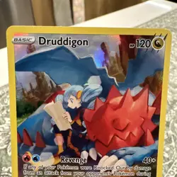 2022 Pokemon SWSH #TG09 FA Druddigon Silver Tempest Mint - Image 3