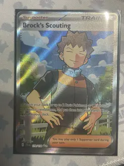Pokemon Brock's Scouting - Journey Together - 179/159 - Ultra Rare Full Art - NM - Image 1