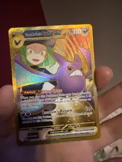 Team Rockets Crobat EX 242/182 Destined Rivals Hyper Rare Pokemon TCG NM - Image 1
