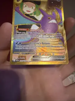 Team Rockets Crobat EX 242/182 Destined Rivals Hyper Rare Pokemon TCG NM - Image 2
