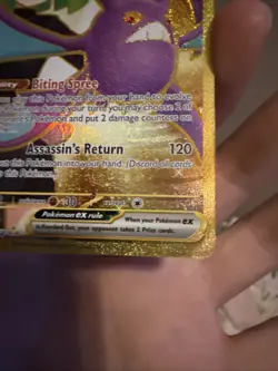 Team Rockets Crobat EX 242/182 Destined Rivals Hyper Rare Pokemon TCG NM - Image 3