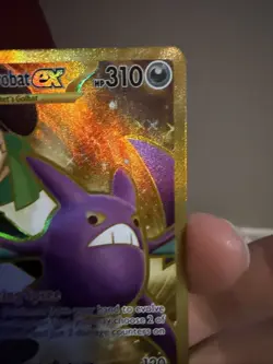 Team Rockets Crobat EX 242/182 Destined Rivals Hyper Rare Pokemon TCG NM - Image 4