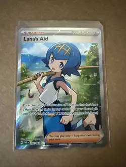 2024 Pokemon Twilight Masquerade Lana's Aid 207/167 Full Art Ultra Rare NM (b) - Image 1