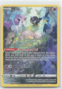Mew GG10/GG70 Trainer Gallery Rare Crown Zenith Galarian Gallery Pokemon NM/M - Image 1