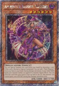 Yugioh! Apprentice Illusion Magician - RA04-EN023 - Platinum Secret Rare - 1st E - Image 1