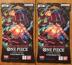 One Piece TCG OP-06 Wings Of The Captain Sleeved Blister Booster Packs Lot Of 2! - Image 1
