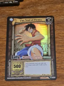 Holo Bandai One Piece CCG Card Game Luffy The Soul Of Pirates The Quest Begins - Image 1