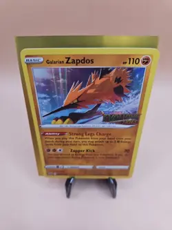 2021 Pokemon SWSH Galarian Zapdos Evolving Skies Stamped SWSH124 Holo Promo - Image 2