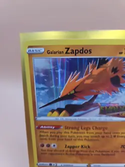 2021 Pokemon SWSH Galarian Zapdos Evolving Skies Stamped SWSH124 Holo Promo - Image 3