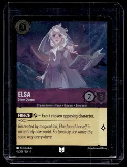 Disney Lorcana The First Chapter Elsa Snow Queen Foil 41/204 - Image 1